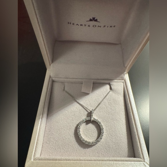 Hearts on Fire 18kW Circles in Motion pendant - Picture 2 of 3